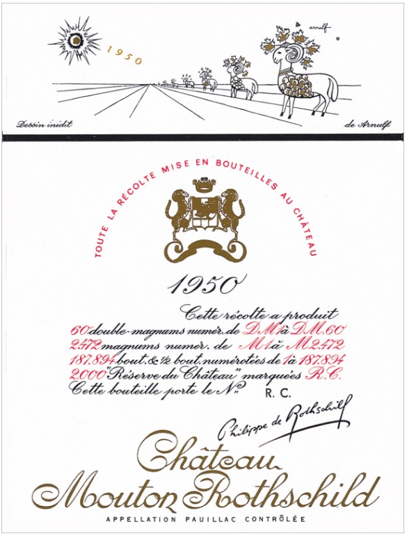 ムートンラベル 1950 ジョルジュ・アルヌルフ / Georges Arnulf