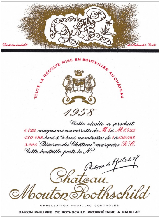 ムートンラベル 1958 サルヴァドール・ダリ / Salvador Dali