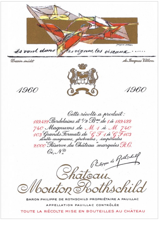 ムートンラベル 1960 ジャック・ヴィヨン / Jacques Villon