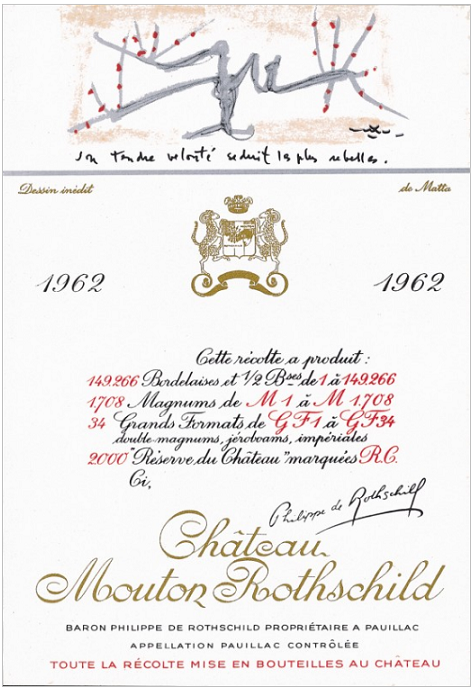 ムートンラベル 1962 ロベルト・マッタ / Roberto Matta