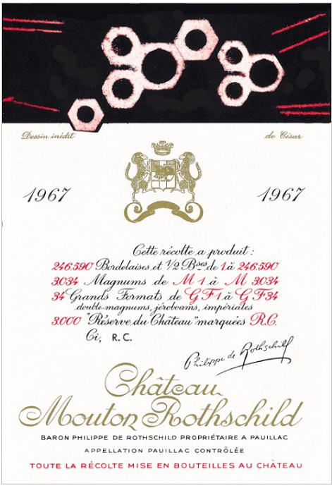 ムートンラベル 1967 セザール / César Baldaccini