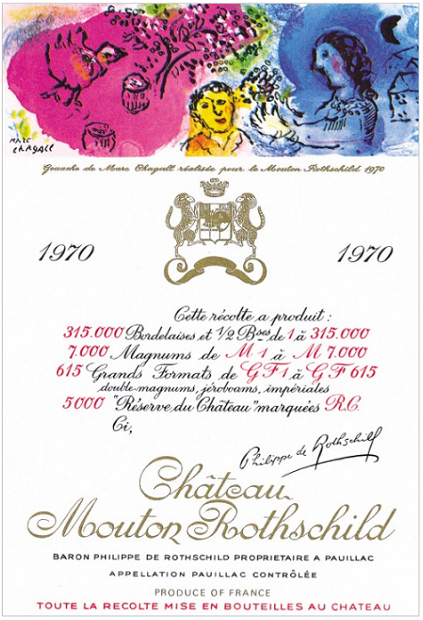 ムートンラベル 1970 マルク・シャガール / Marc Chagall