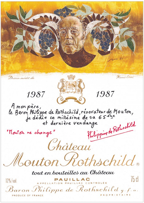 ムートンラベル 1987 ハンス・エルニ / Hans Erni