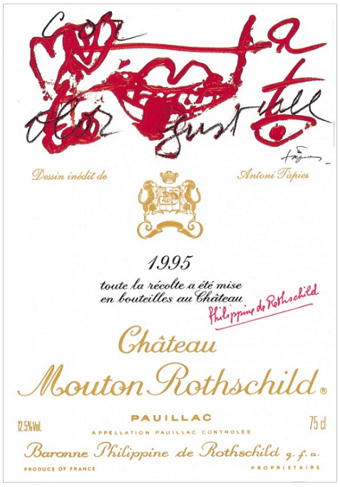 ムートンラベル 1995 アントニ・タピエス / Antoni Tàpies