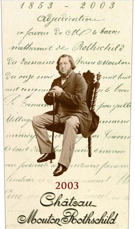 ムートンラベル 2003 150周年の年 / Année du Cent Cinquantenaire