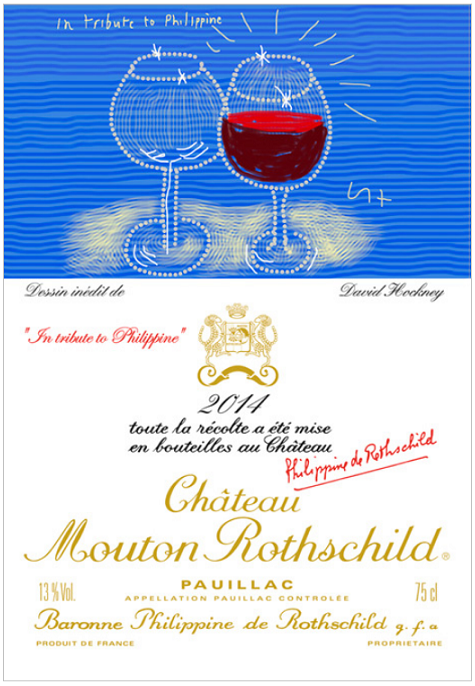 ムートンラベル 2014 デイヴィッド・ホックニー / David Hockney