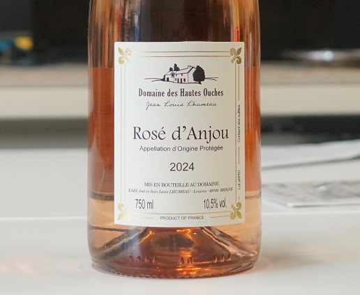 Rose d'Anjou 2024 Domaine des Hautes Ouches